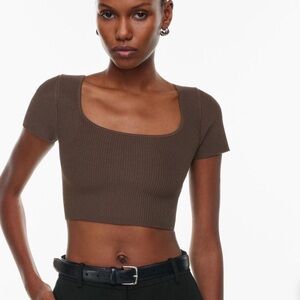 Aritzia Babaton Contour Top in Brown